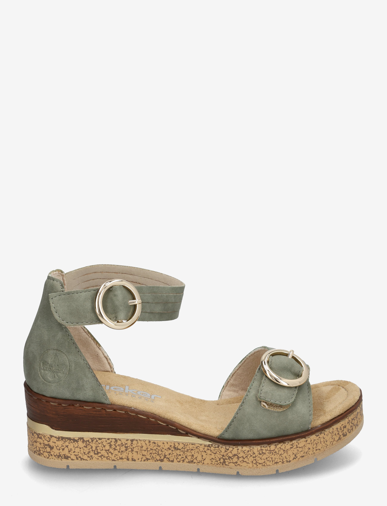 Rieker - 63780-52 - wedge heels - green - 1