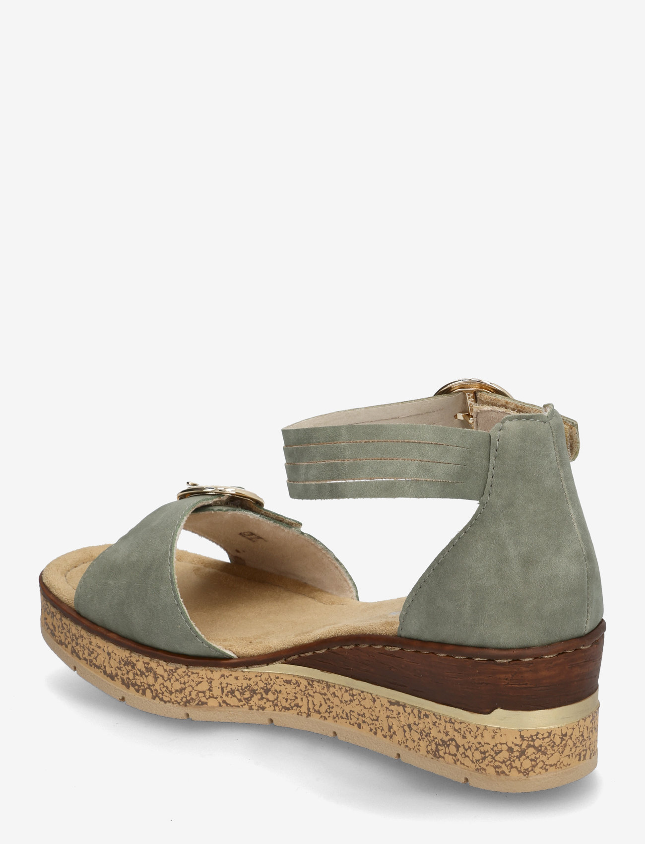 Rieker - 63780-52 - wedge heels - green - 2