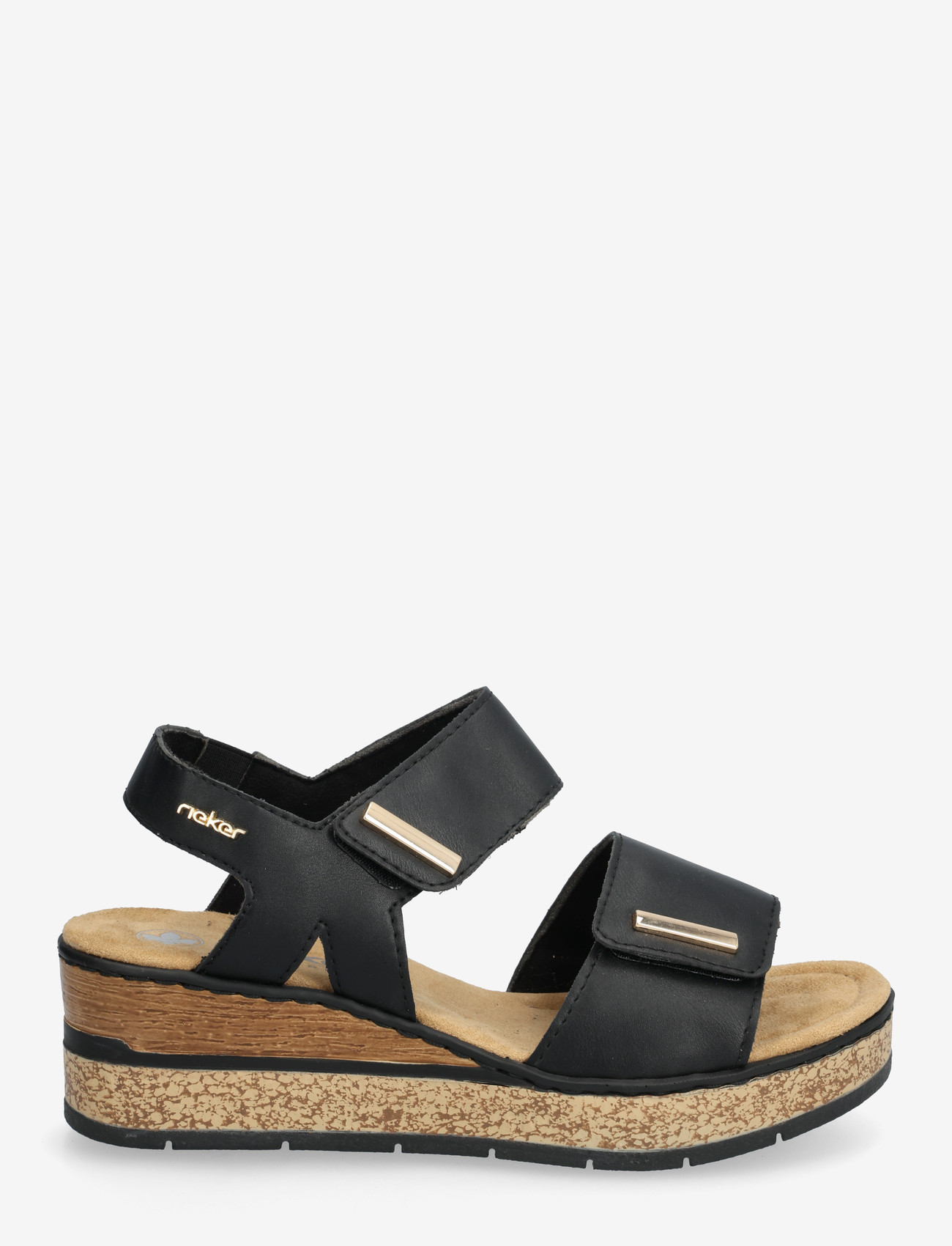 Rieker - 63781-00 - sandaler med hæl - black - 1
