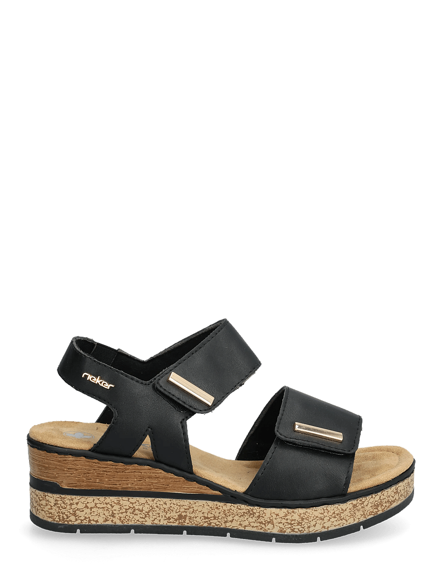 Rieker - 63781-00 - kiilkontsaga kingad - black - 1