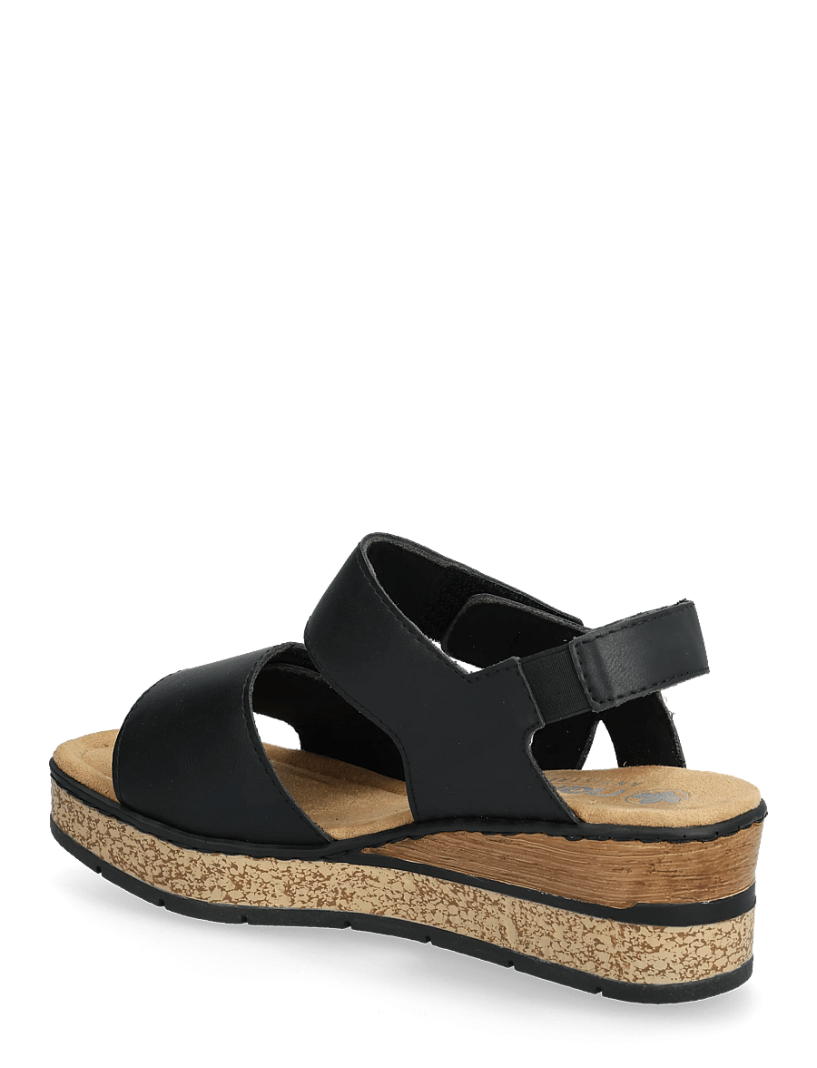 Rieker - 63781-00 - kiilkontsaga kingad - black - 2