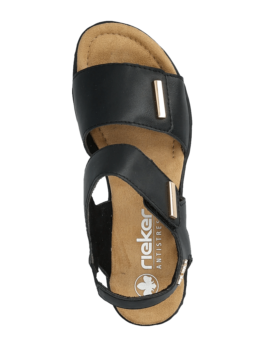 Rieker - 63781-00 - kiilkontsaga kingad - black - 3