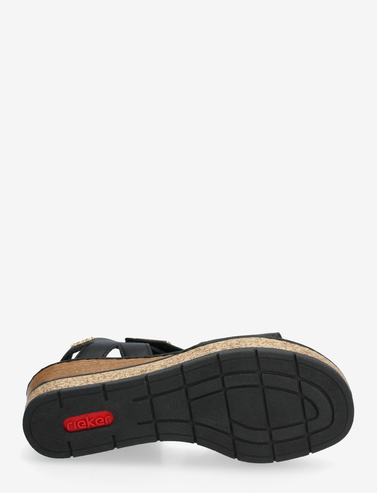 Rieker - 63781-00 - sandaler med hæl - black - 4