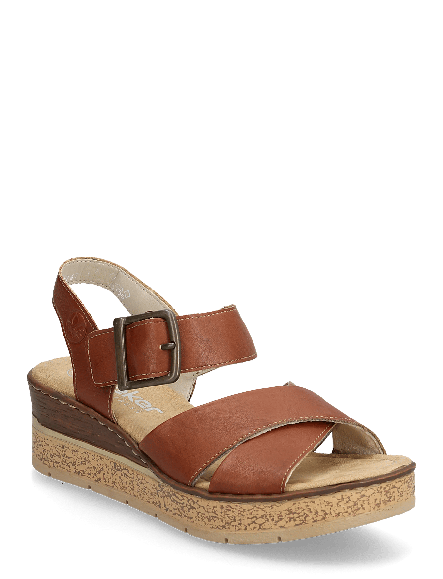 Rieker - 63795-22 - keilabsatz schuhe - brown - 0