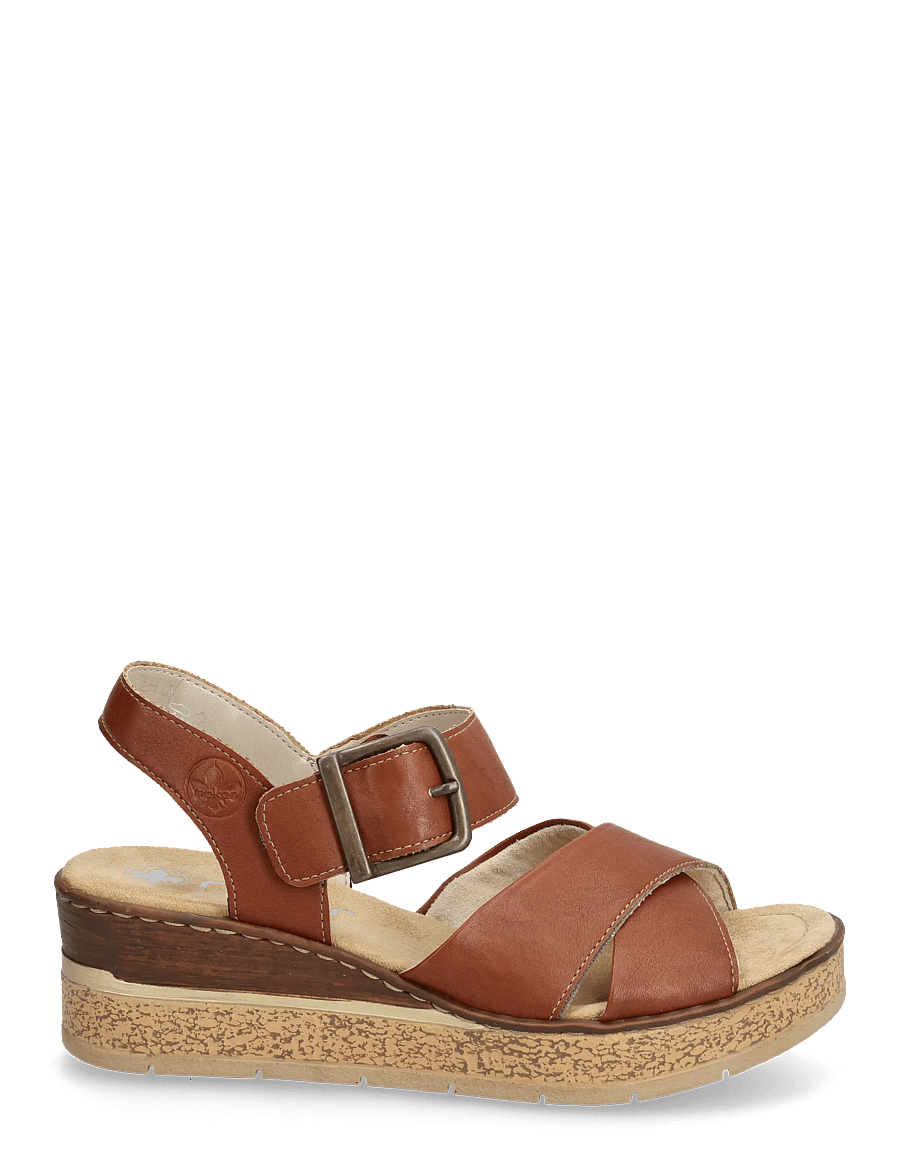 Rieker - 63795-22 - keilabsatz schuhe - brown - 1