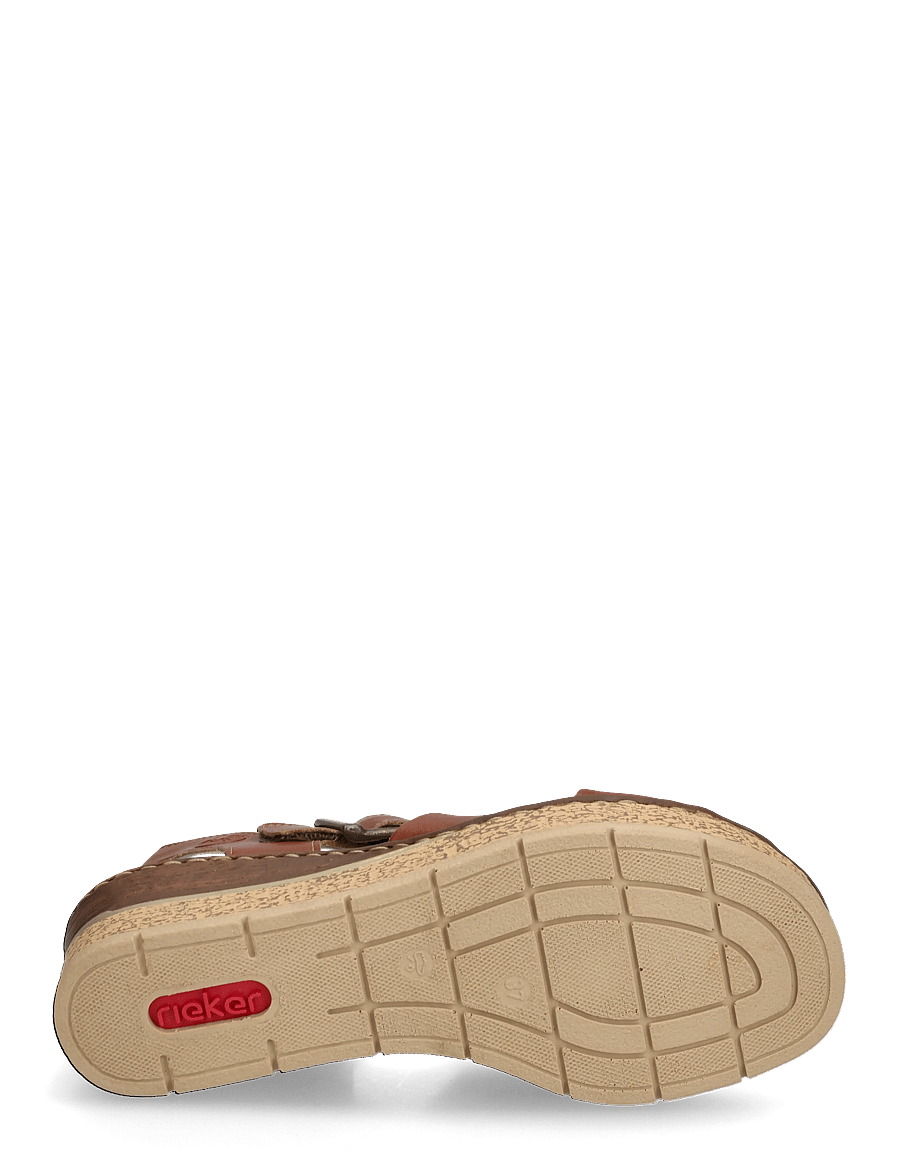 Rieker - 63795-22 - keilabsatz schuhe - brown - 4