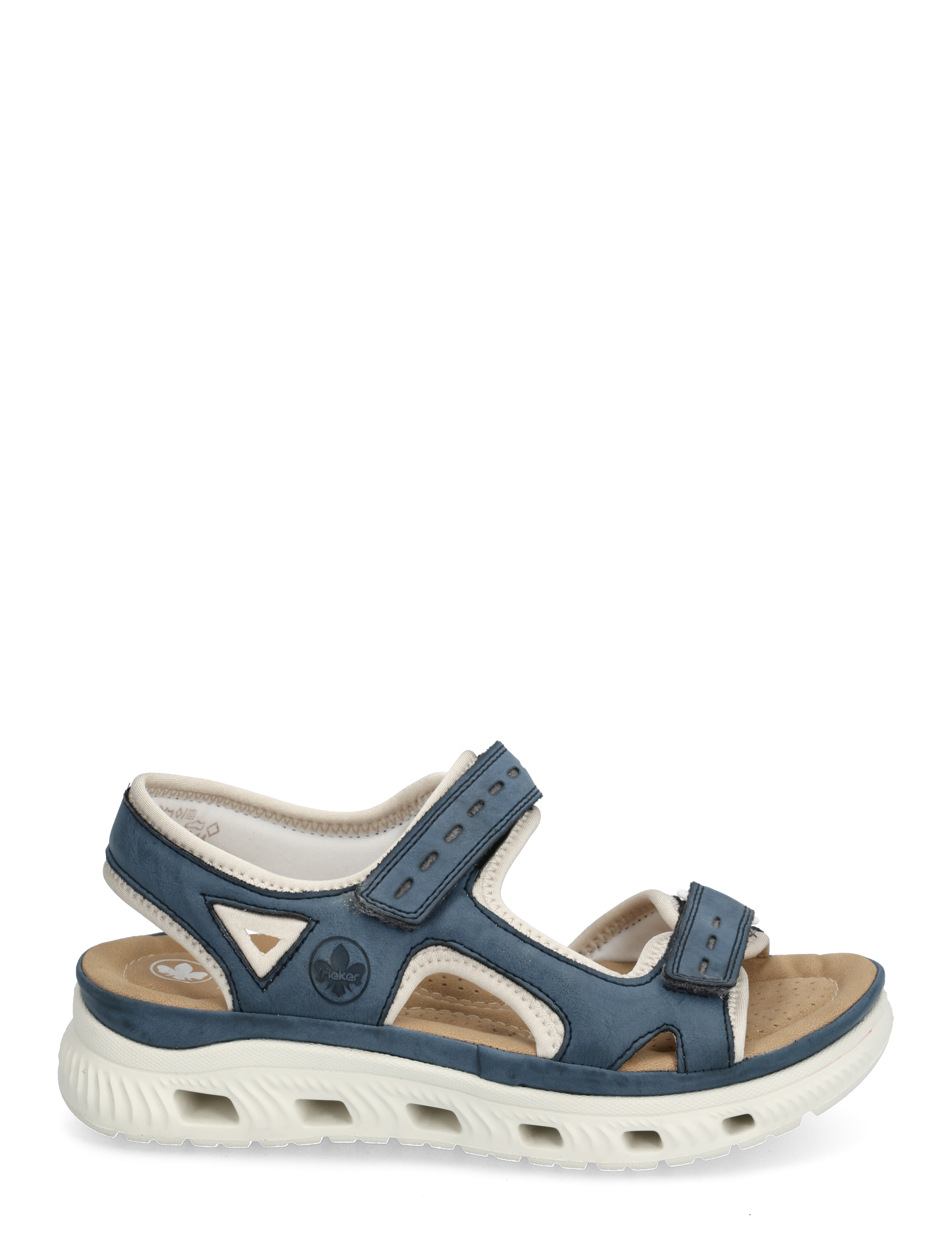 Rieker - 64066-14 - platta sandaler - blue combination - 1