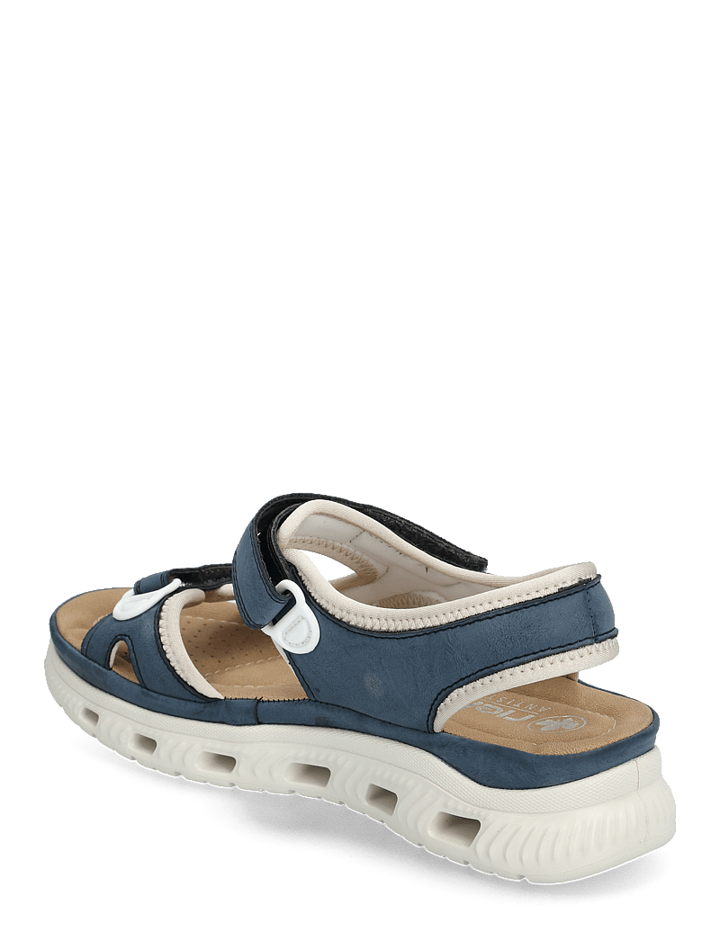 Rieker - 64066-14 - flache sandalen - blue combination - 2