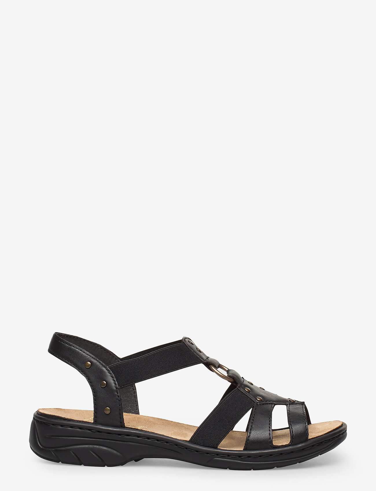 Rieker Rieker Ladies' Sandals 64574-00 Black (RIE64574) - Flat