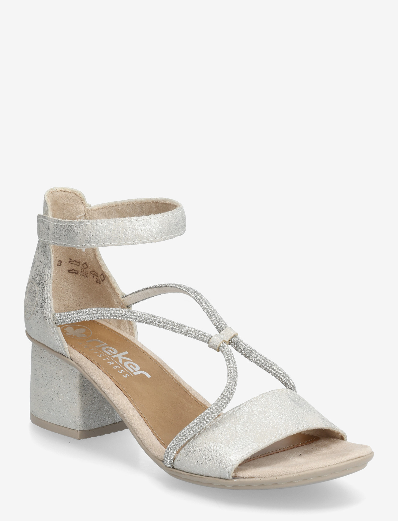 Rieker - Rieker Ladies' sandals 64654-31 Pink - heeled sandals - other colours - 0