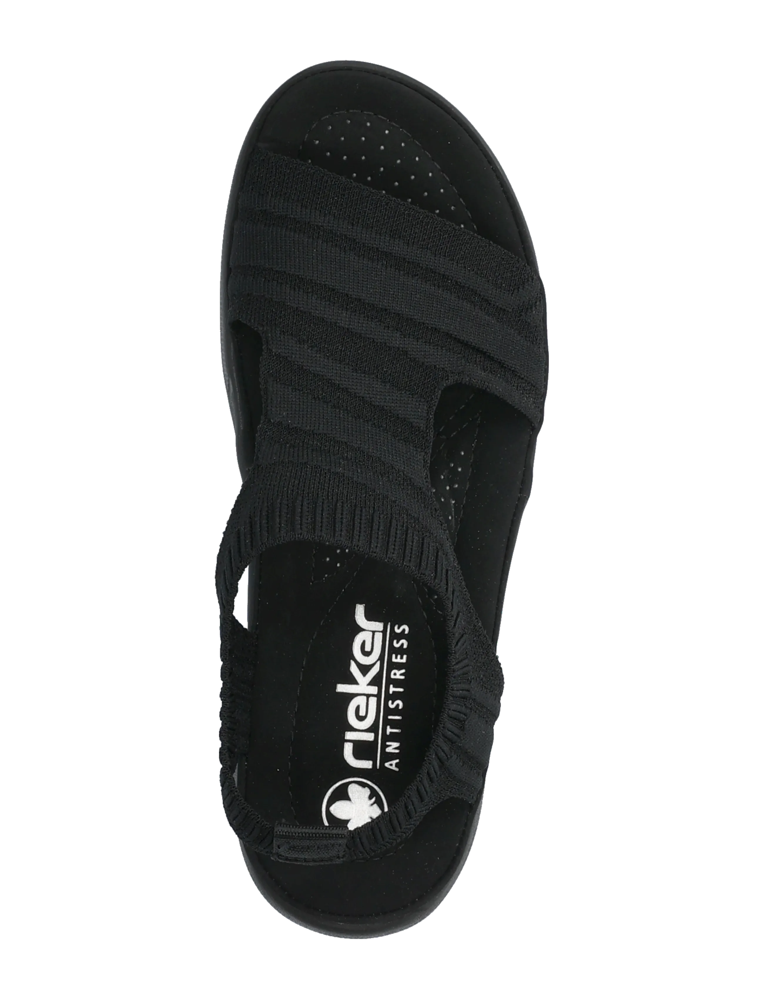 Rieker - 64850-00 - flache sandalen - black - 3