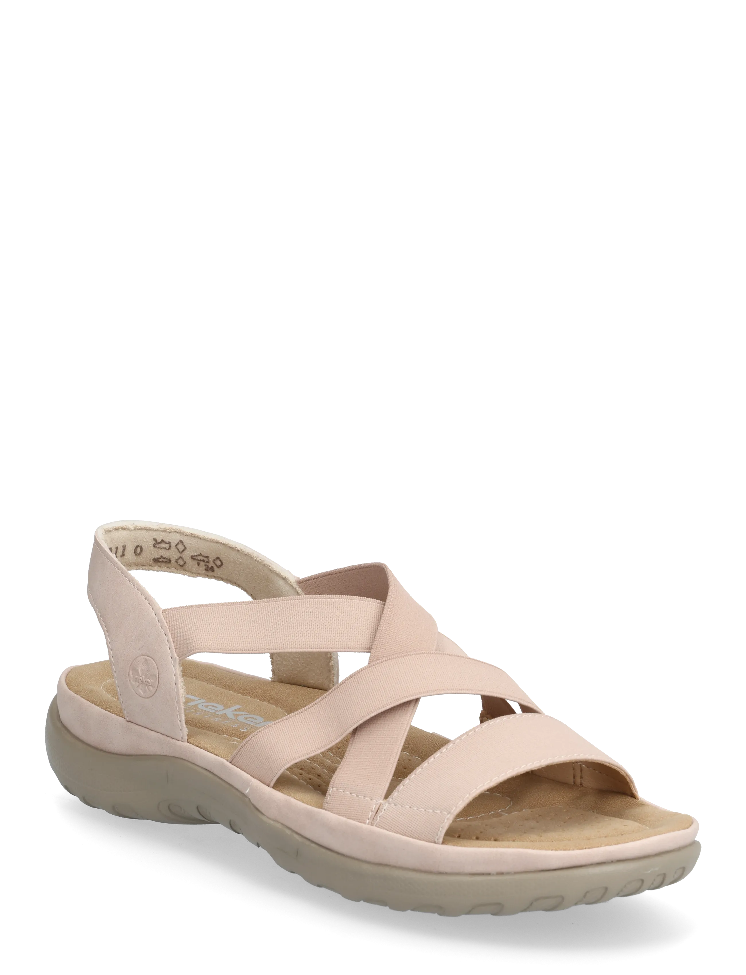 Rieker 64857-31, 38, Sandals, Rosa - Flat Frauen