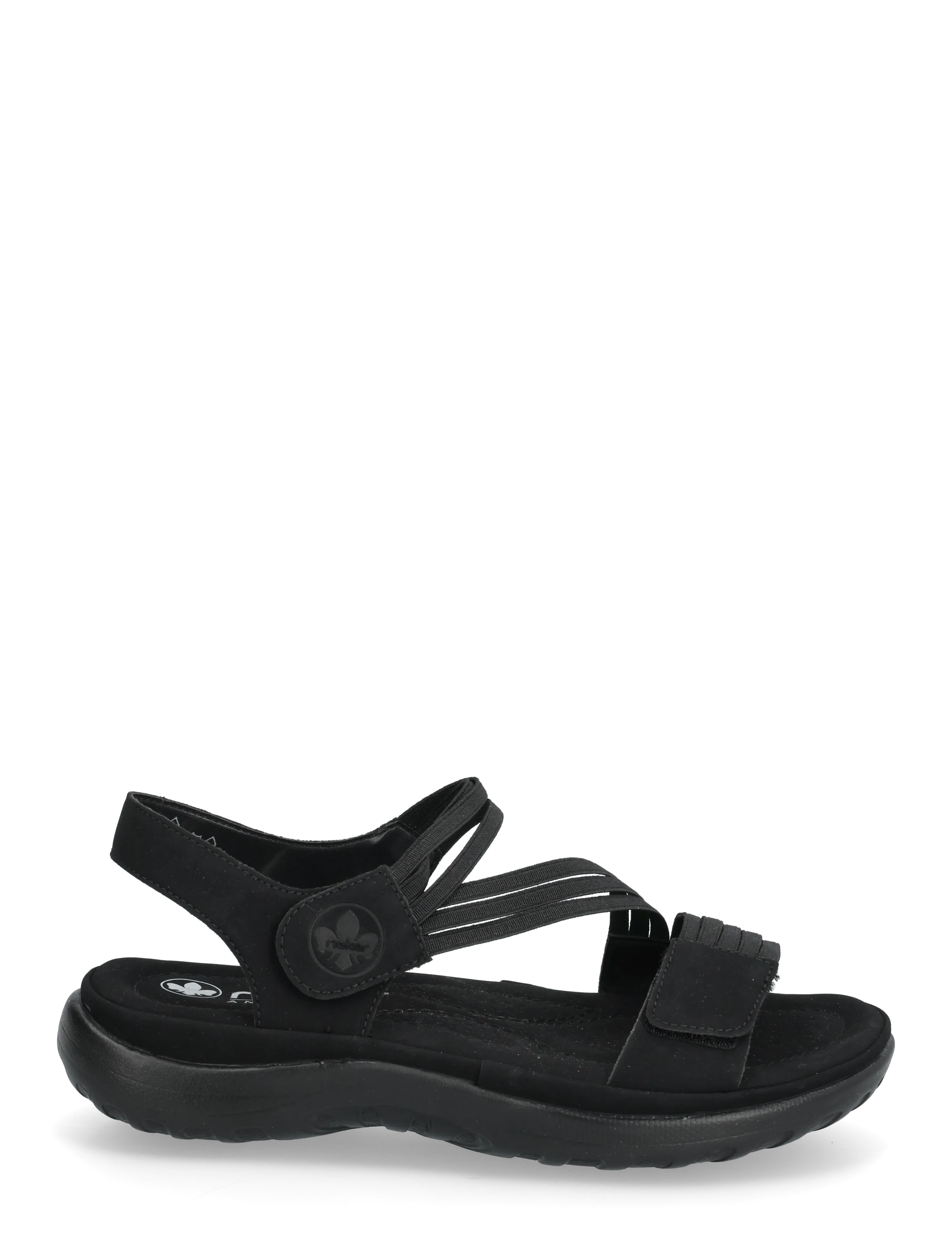 Rieker - 64870-02 - platta sandaler - black - 1