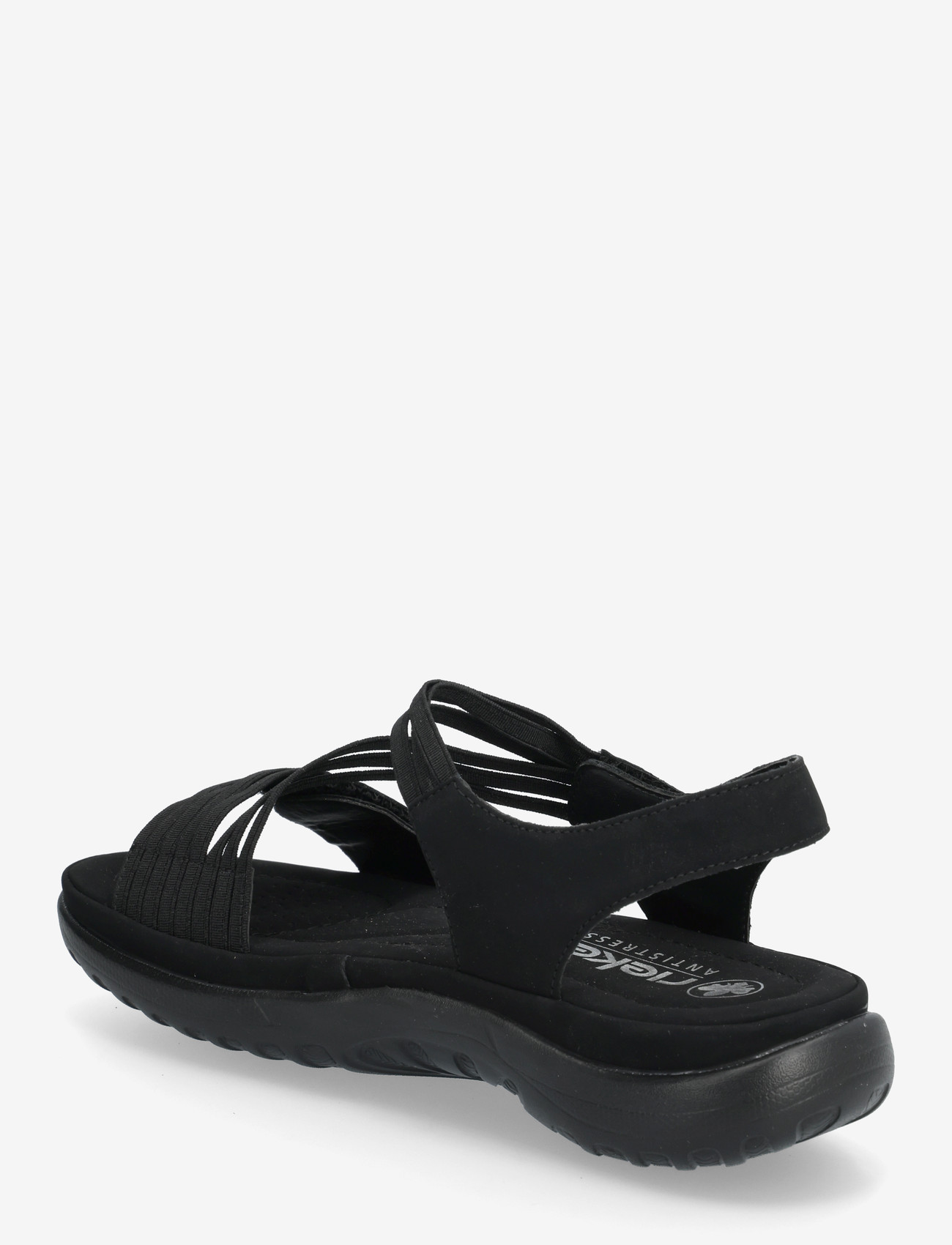 Rieker - 64870-02 - flade sandaler - black - 2