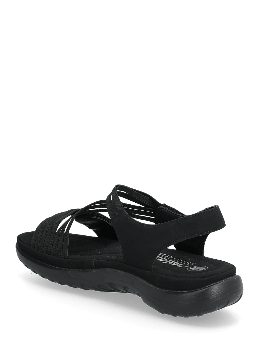 Rieker - 64870-02 - flache sandalen - black - 2