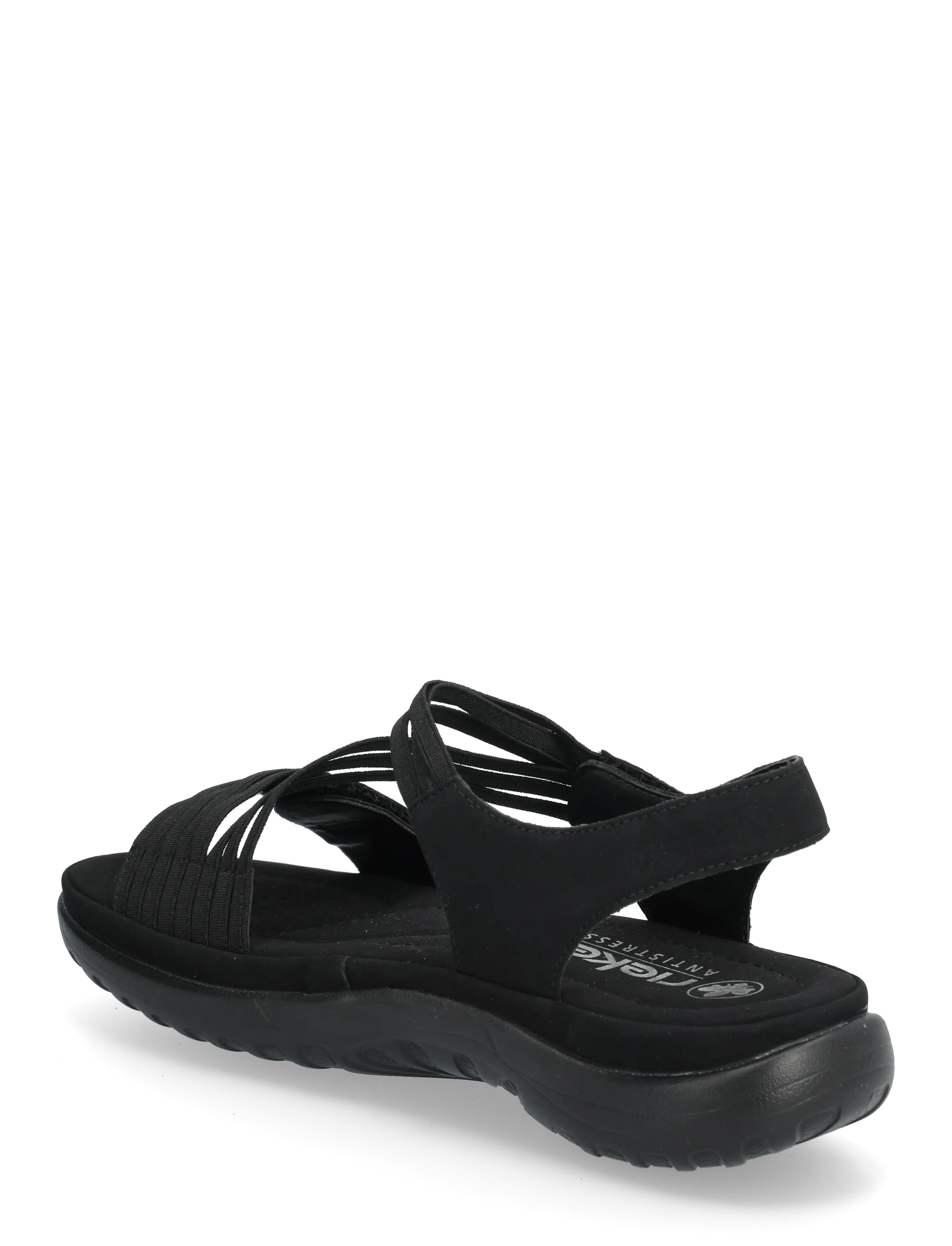 Rieker - 64870-02 - platta sandaler - black - 2