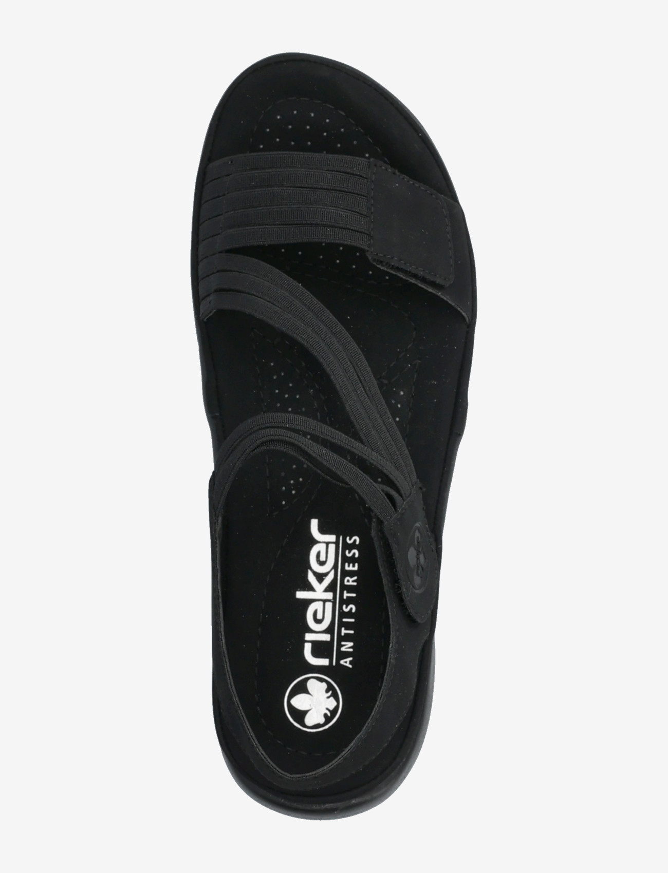 Rieker - 64870-02 - flade sandaler - black - 3