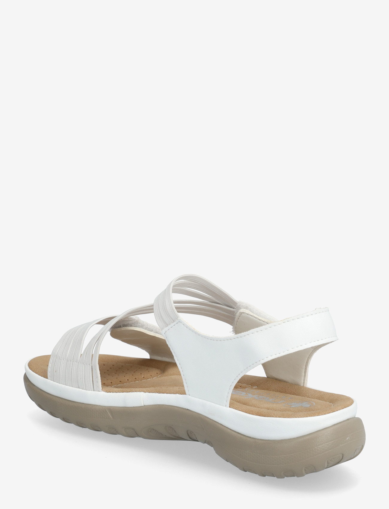 Rieker - 64870-02 - flade sandaler - white - 2