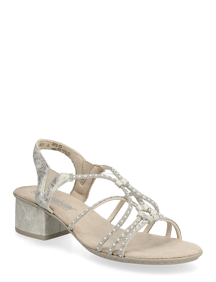 Rieker - 64970-60 - korolliset sandaalit - beige - 0