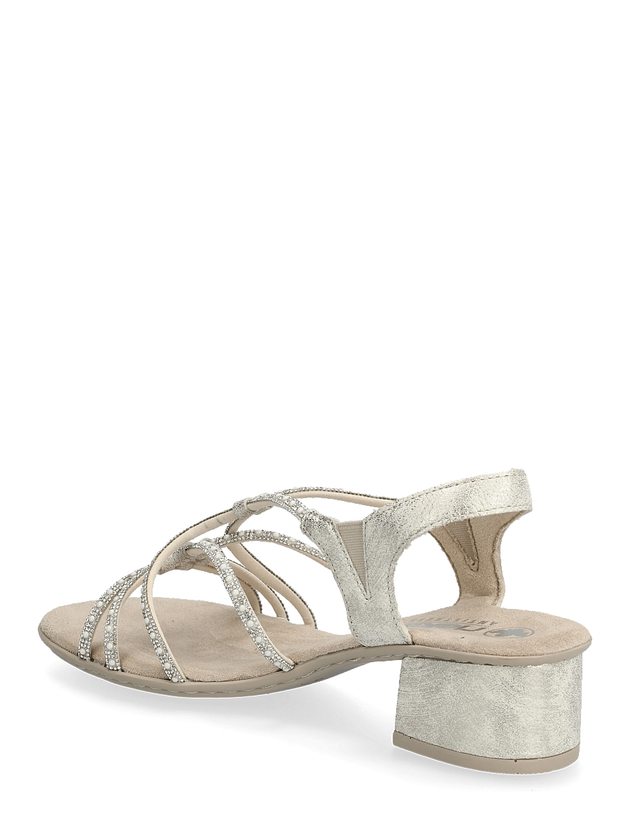 Rieker - 64970-60 - korolliset sandaalit - beige - 2