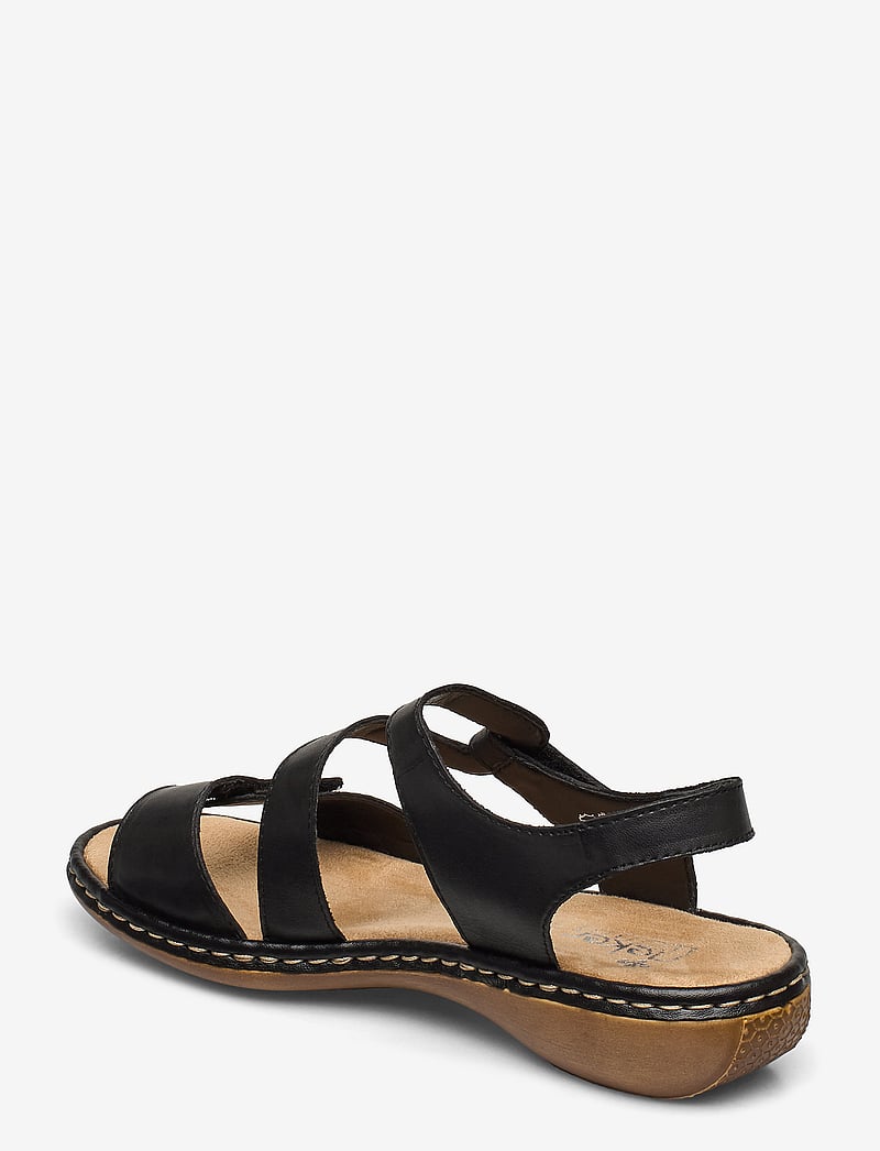 Rieker - Rieker Ladies' sandals 659C7-16 Blue - kontsata sandaalid - black - 2