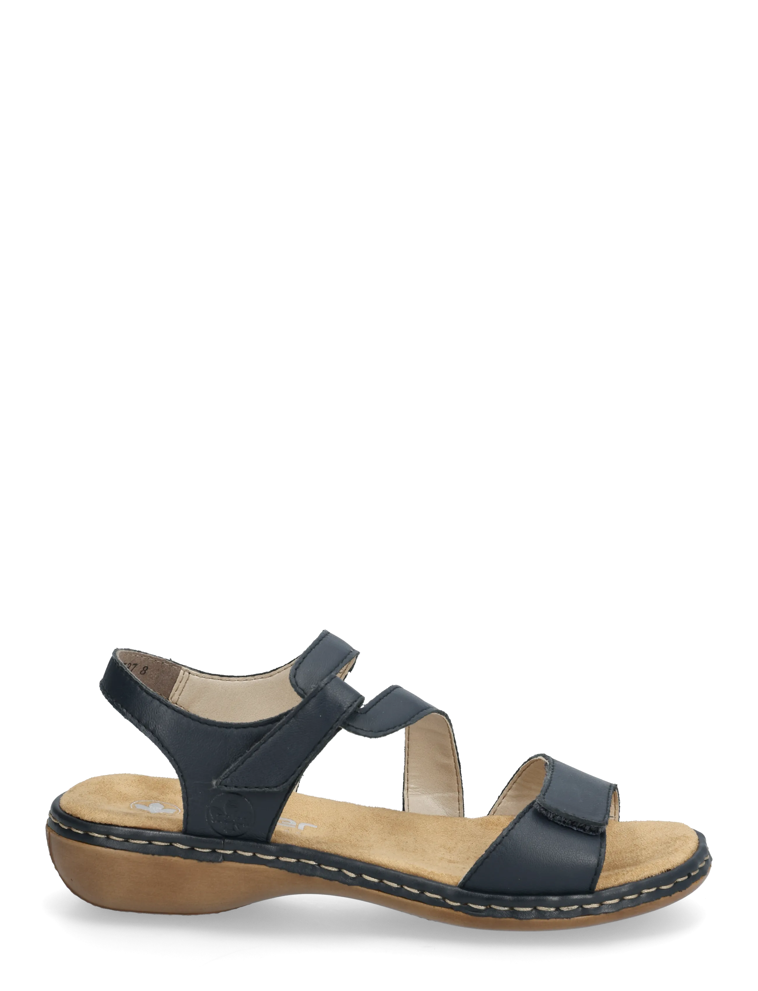 Rieker - Rieker Ladies' sandals 659C7-16 Blue - flache sandalen - blue leather - 1