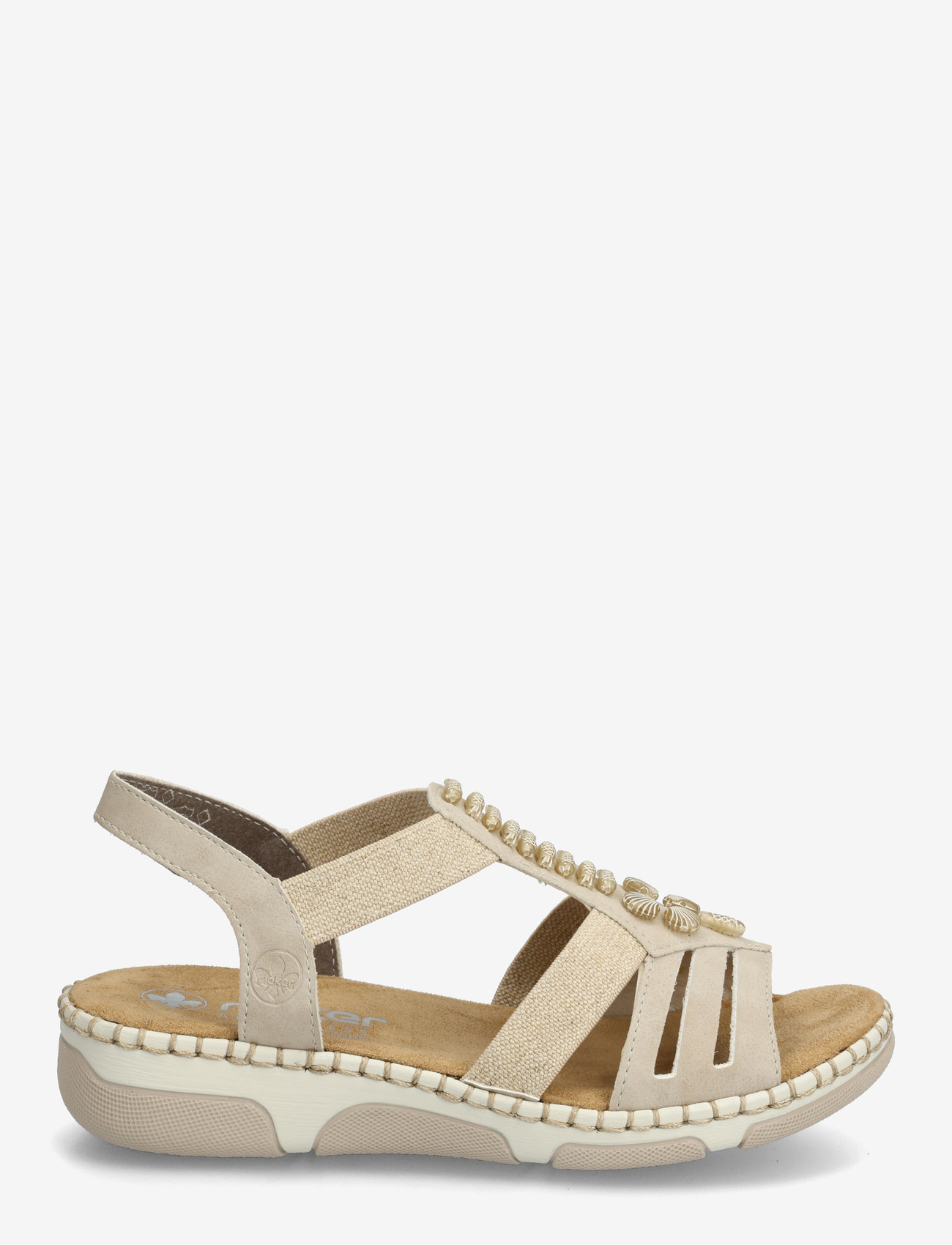 Rieker - Rieker Ladies' sandals 66201-62 Beige - sandales plates - beige - 1