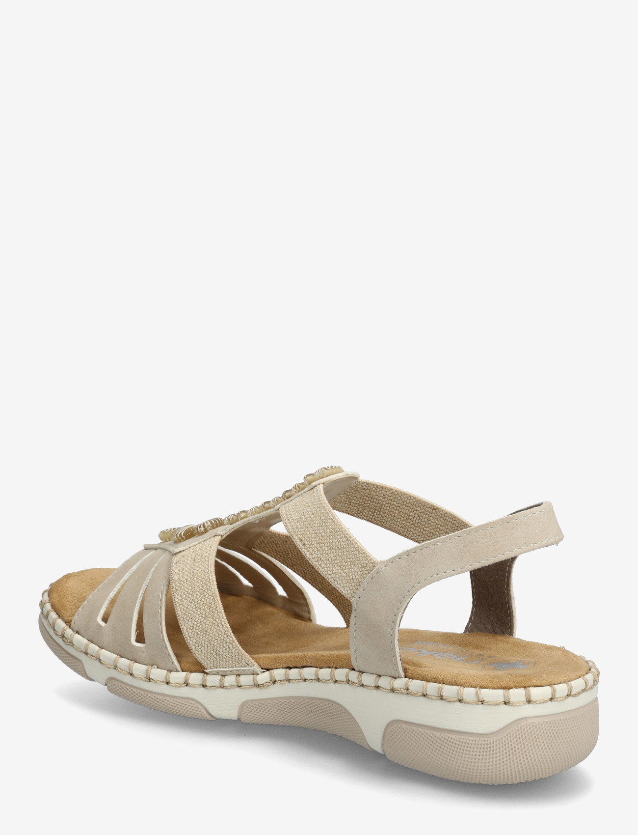Rieker - Rieker Ladies' sandals 66201-62 Beige - sandales plates - beige - 2