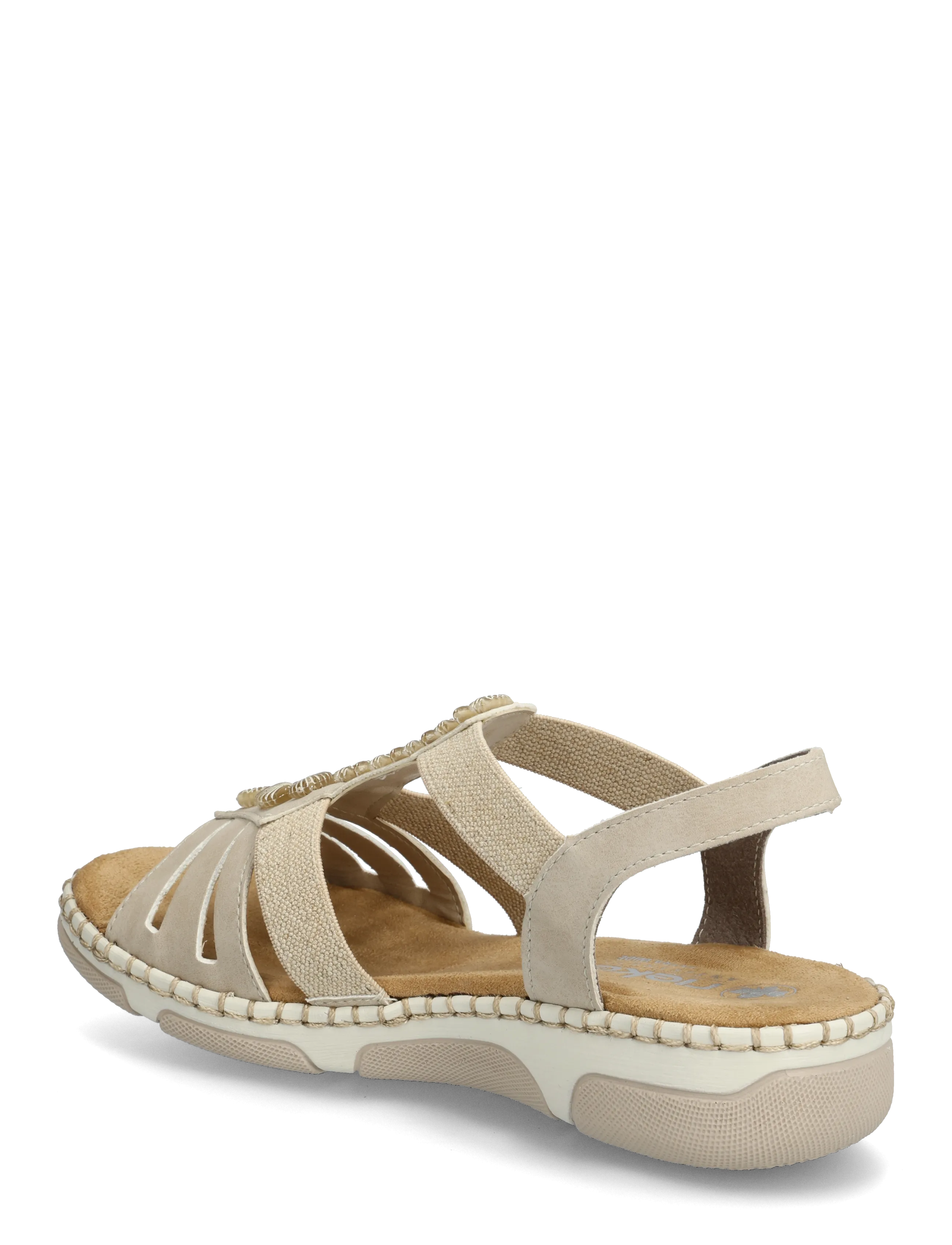 Rieker - Rieker Ladies' sandals 66201-62 Beige - flache sandalen - beige - 2