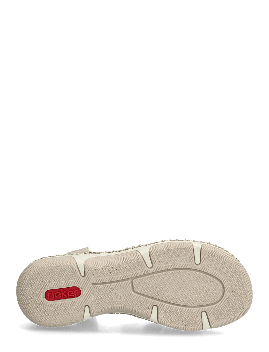 Rieker - Rieker Ladies' sandals 66201-62 Beige - flade sandaler - beige - 4