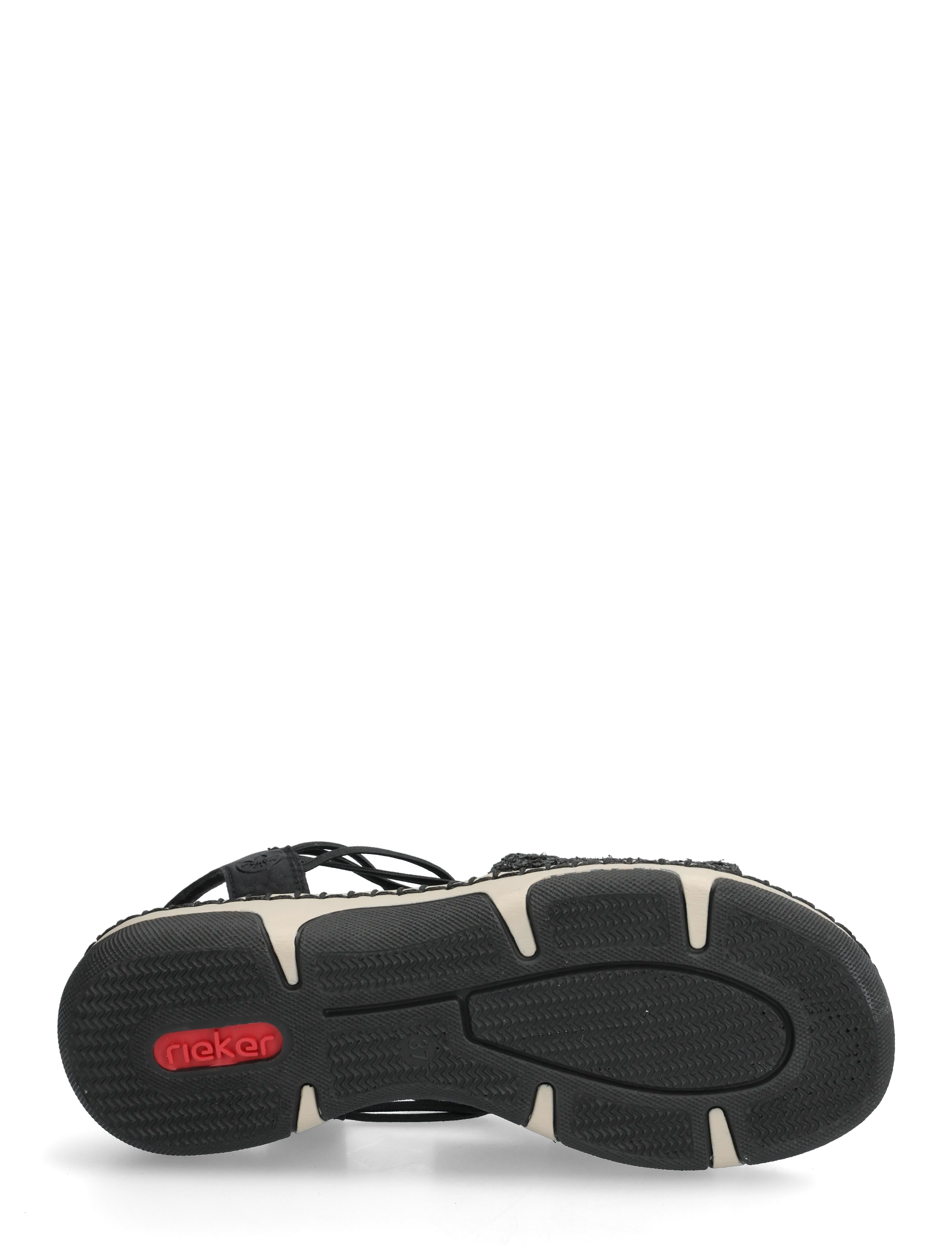 Rieker - 66241-00 - flatir sandalar - black - 4