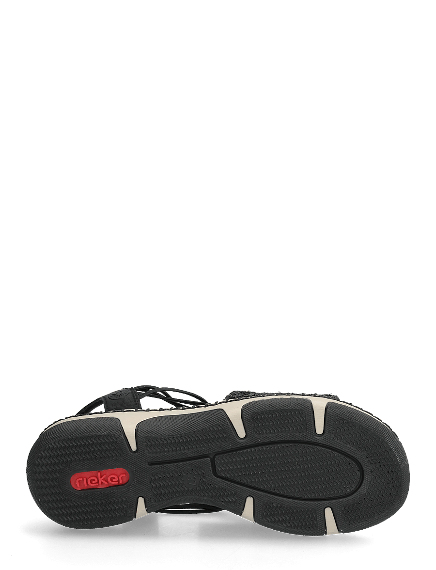 Rieker - 66241-00 - madalad sandaalid - black - 4
