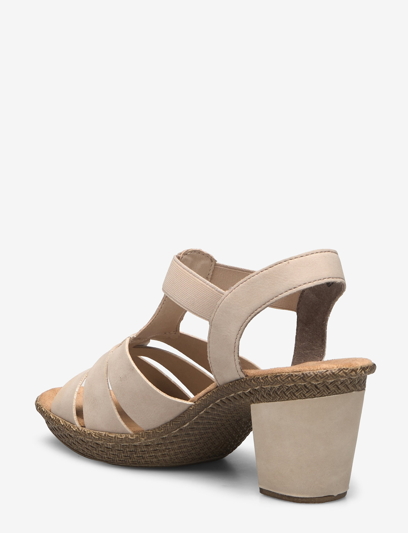 Rieker - 665K3-62 - sandaletter - beige - 2