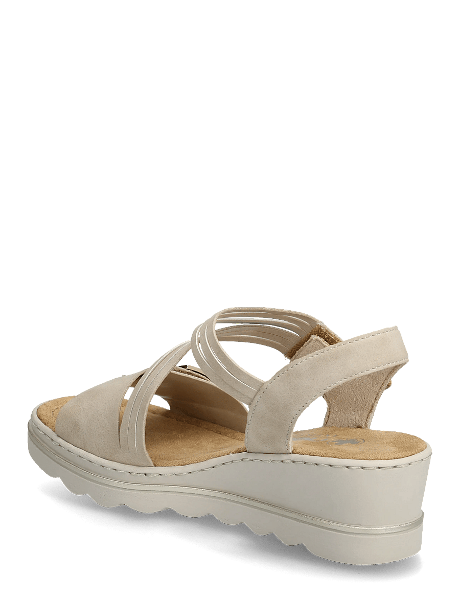 Rieker - 67410-62 - sandaletter - beige - 2