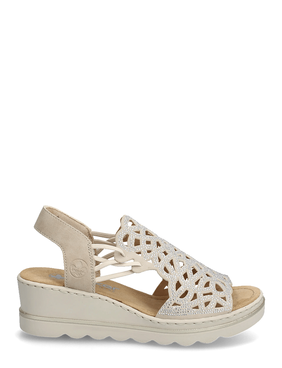 Rieker - 67465-62 - sandaletter - beige - 1