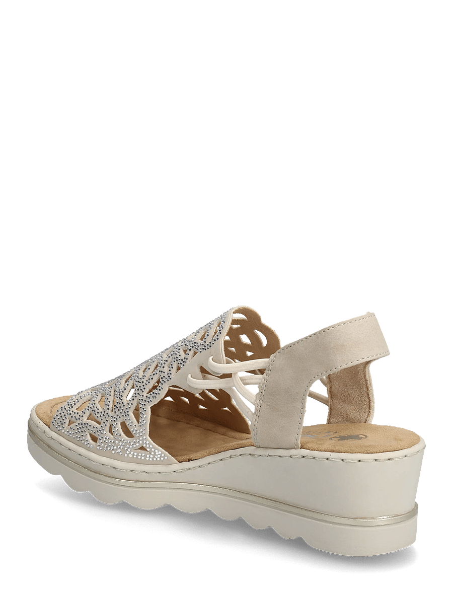 Rieker - 67465-62 - sandaletter - beige - 2