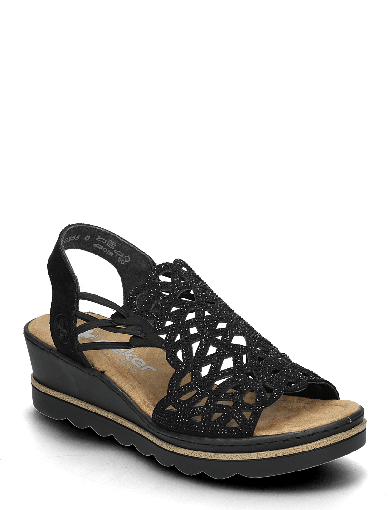 Rieker - 67465-62 - sandaler med hæl - black - 0