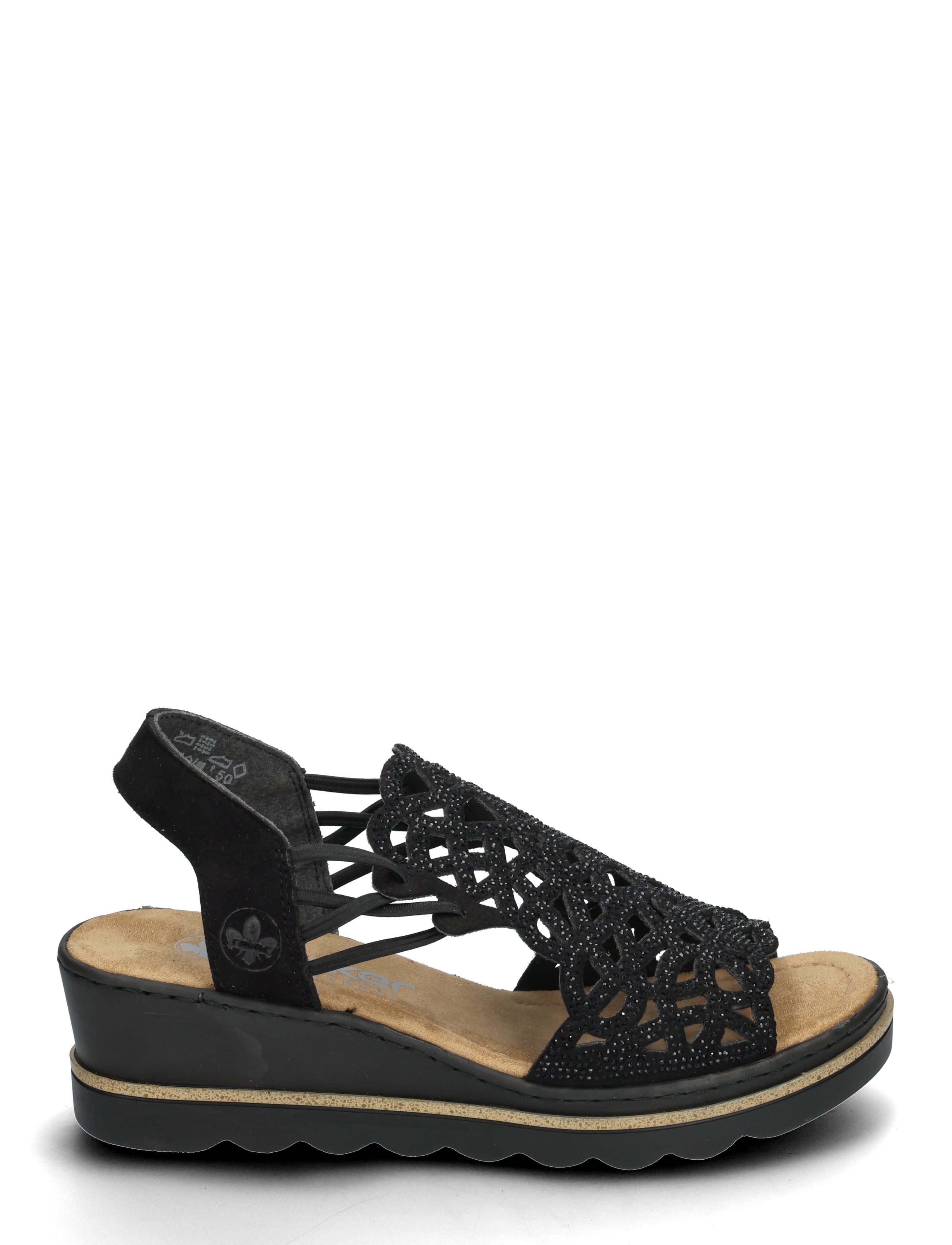 Rieker - 67465-62 - wedge heels - black - 1