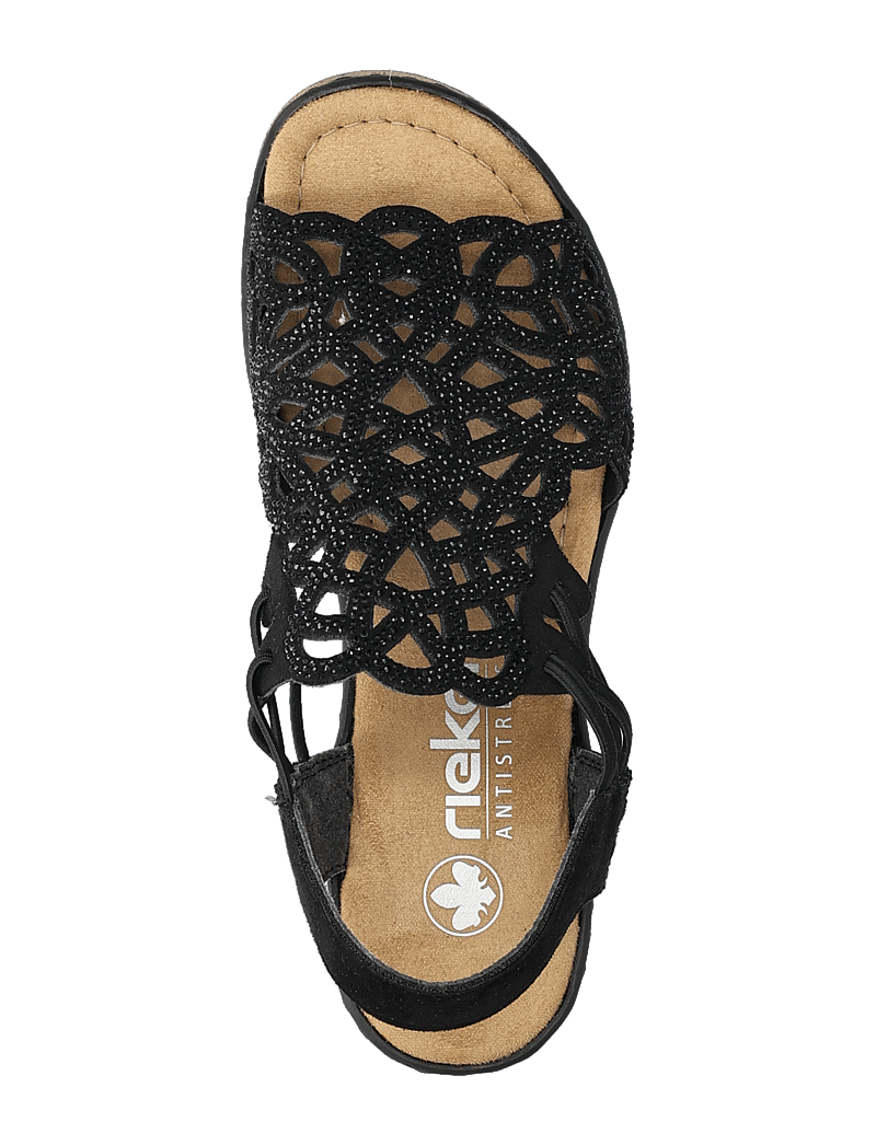 Rieker - 67465-62 - sandaler med hæl - black - 3