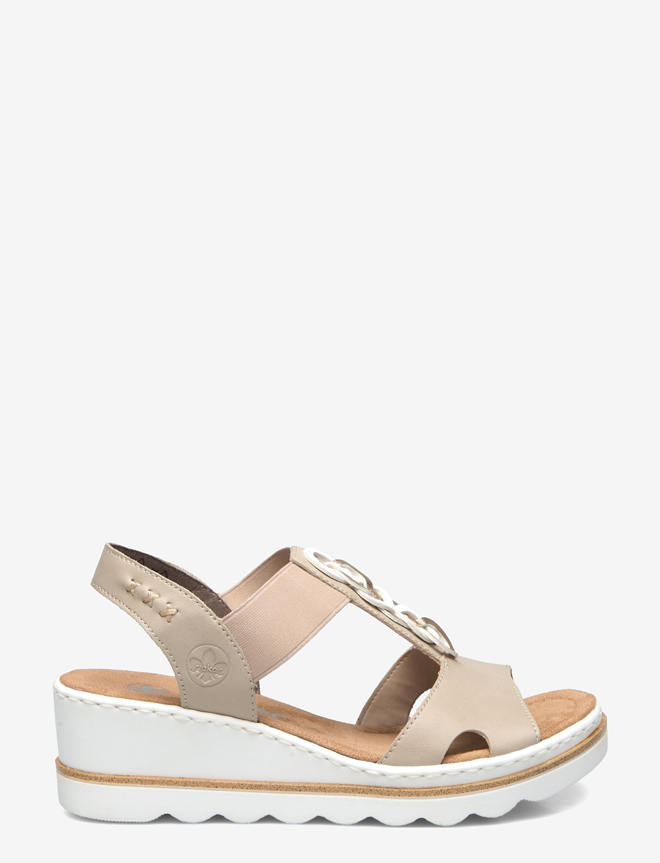 Rieker - Rieker Ladies' sandals 67498-10 blue - beige - 1