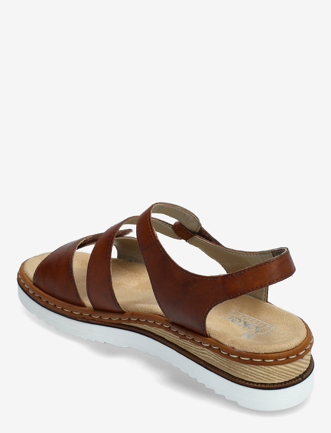 Rieker - 679C7-24 - flade sandaler - brown - 2