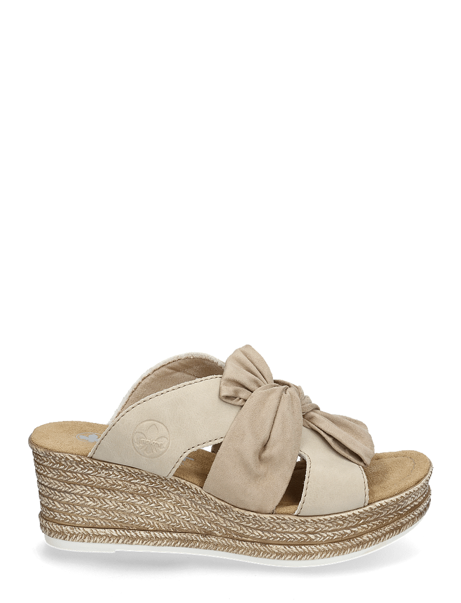 Rieker - 68789-62 - pantoletten mit absatz - beige - 1