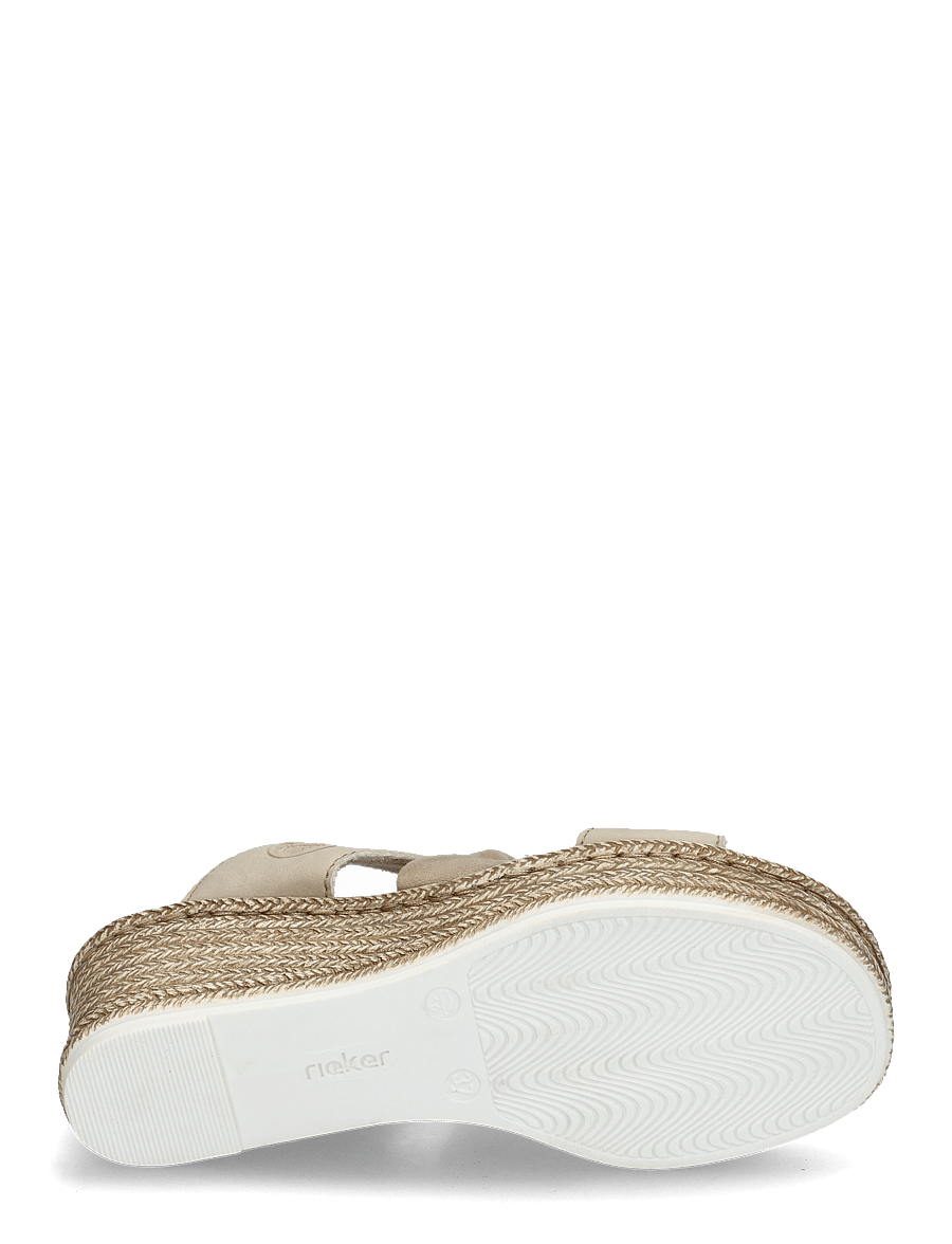 Rieker - 68789-62 - pantoletten mit absatz - beige - 3