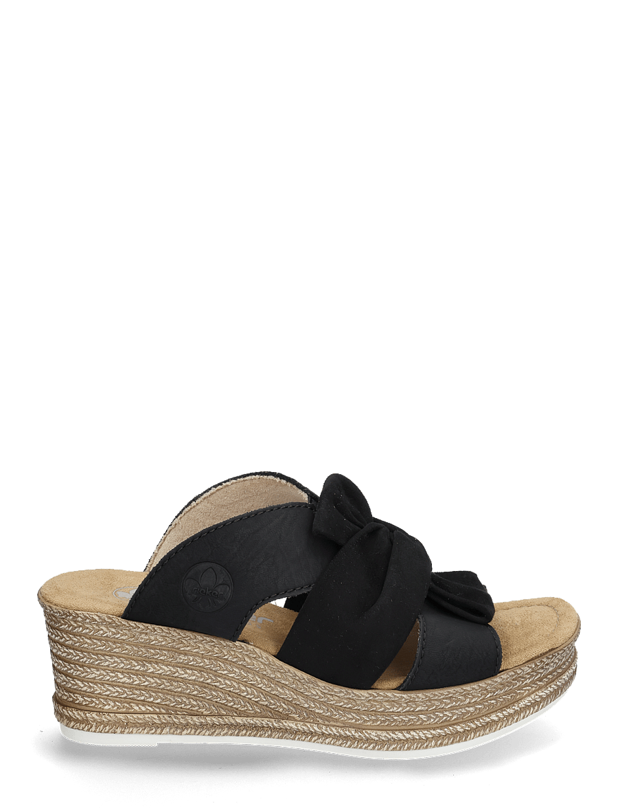 Rieker - 68789-62 - pantoletten mit absatz - black - 1