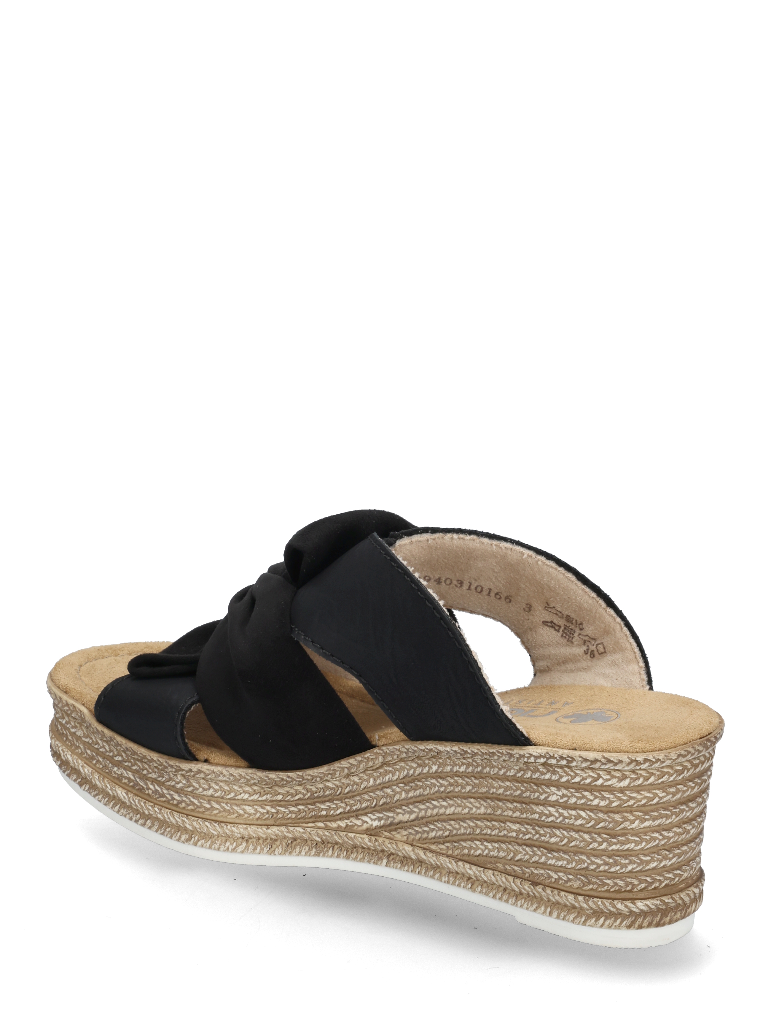 Rieker - 68789-62 - pantoletten mit absatz - black - 2
