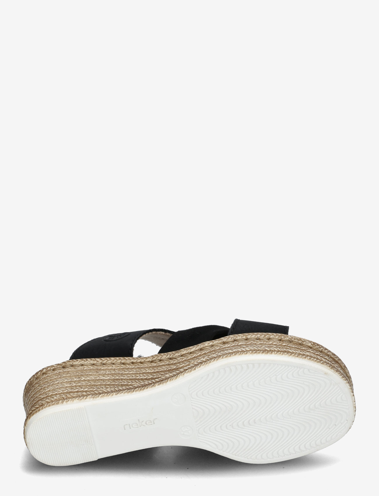 Rieker - 68789-31 - basutės su kulnu - black - 4