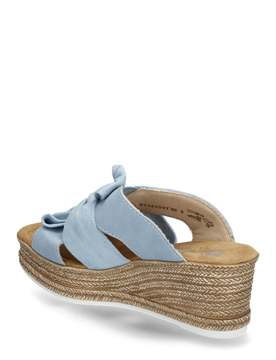 Rieker - 68789-62 - pantoletten mit absatz - blue - 2