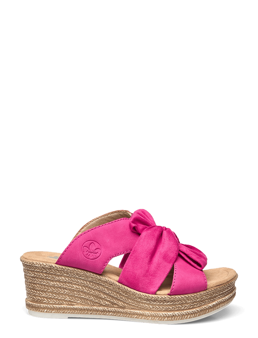Rieker - 68789-62 - pantoletten mit absatz - pink - 1