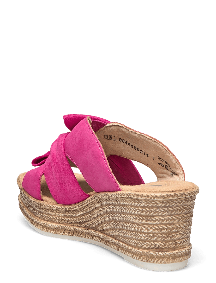 Rieker - 68789-62 - pantoletten mit absatz - pink - 2