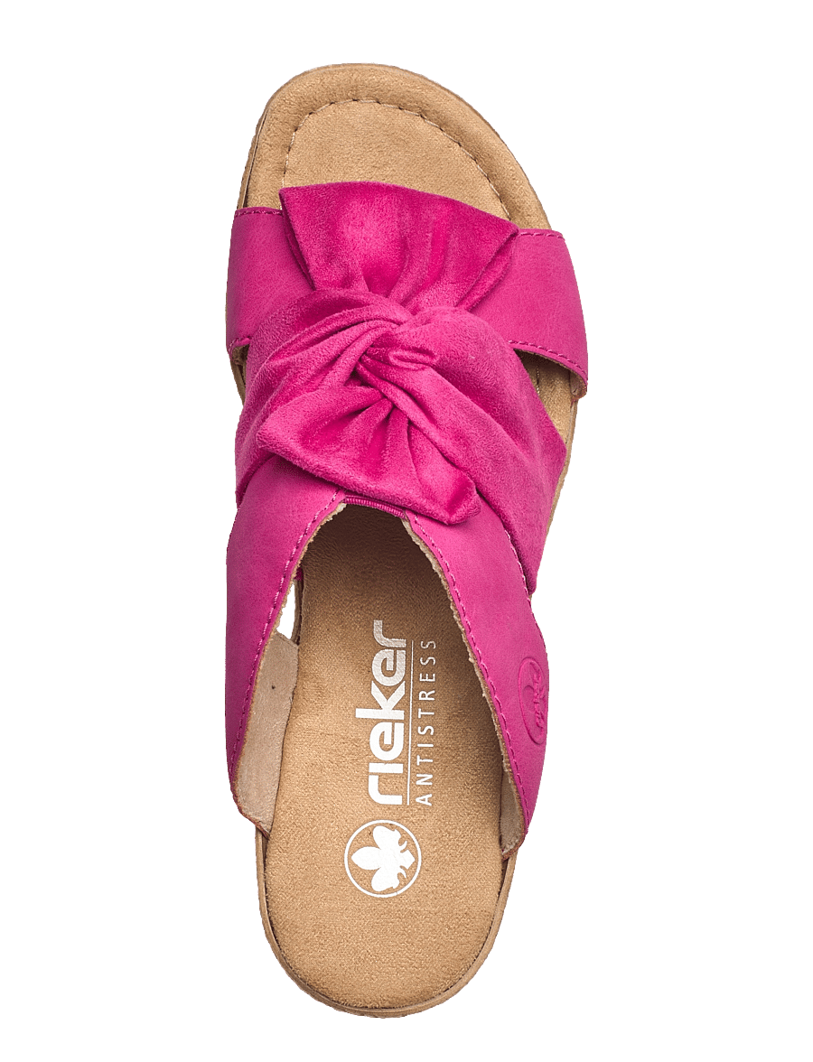 Rieker - 68789-62 - pantoletten mit absatz - pink - 3